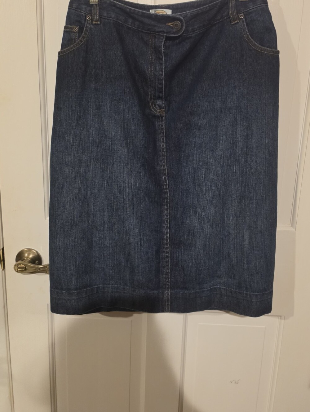 Talbots Woman Dark Wash Denim Pencil Skirt - Size 20W